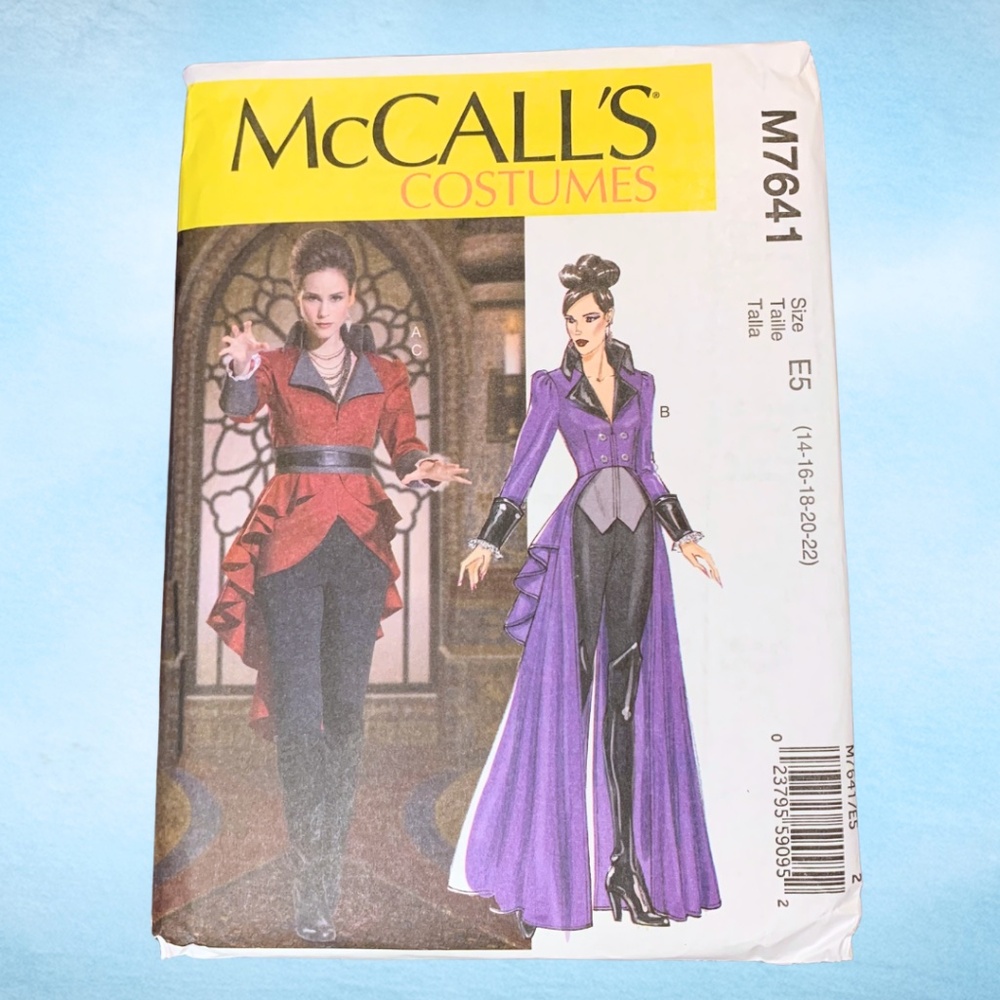 NEW McCalls M7641 Wheel of Time Wizard Costume Sewing Pattern M - L UNOPENED
